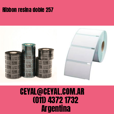 Ribbon resina doble 257