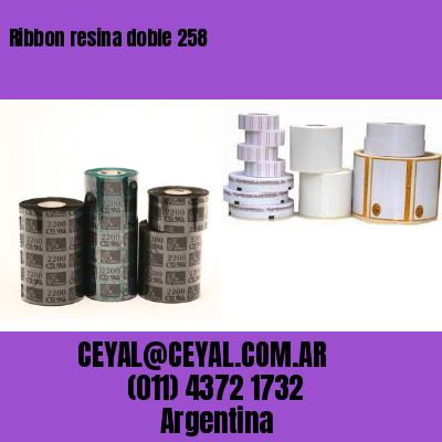 Ribbon resina doble 258