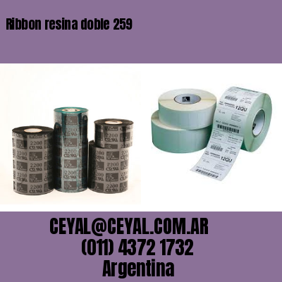 Ribbon resina doble 259