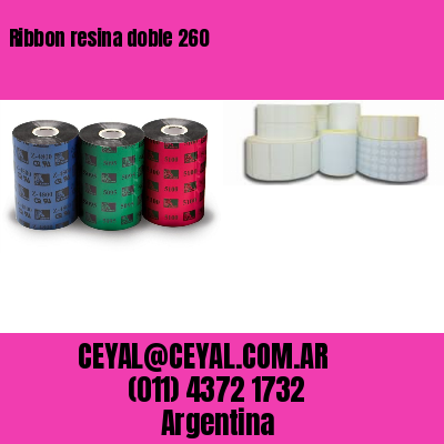 Ribbon resina doble 260