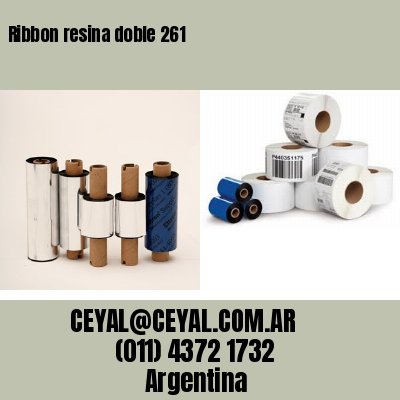 Ribbon resina doble 261