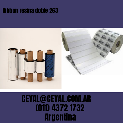 Ribbon resina doble 263