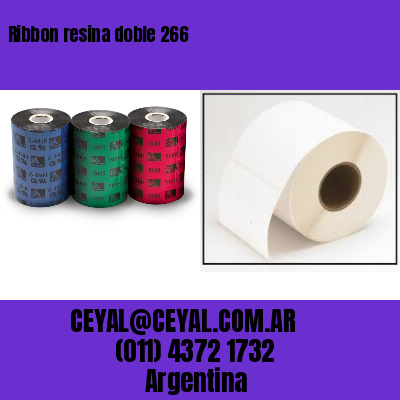Ribbon resina doble 266