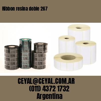 Ribbon resina doble 267