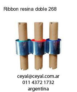 Ribbon resina doble 268