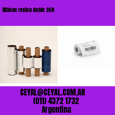 Ribbon resina doble 268