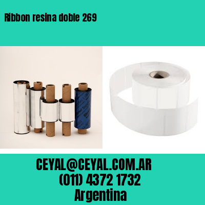 Ribbon resina doble 269