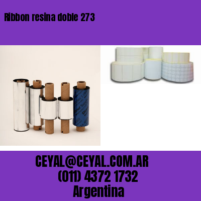 Ribbon resina doble 273