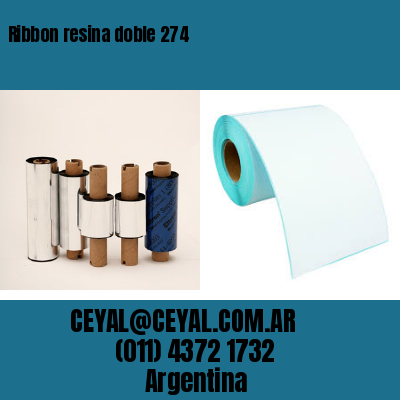 Ribbon resina doble 274