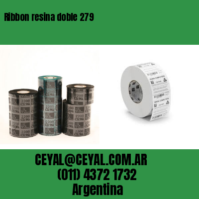 Ribbon resina doble 279