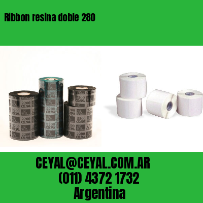 Ribbon resina doble 280