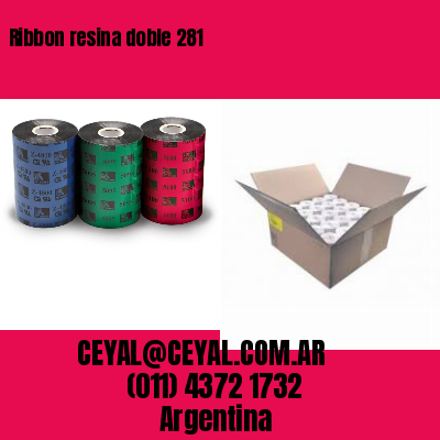 Ribbon resina doble 281