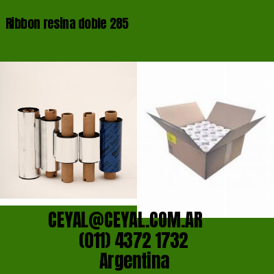 Ribbon resina doble 285