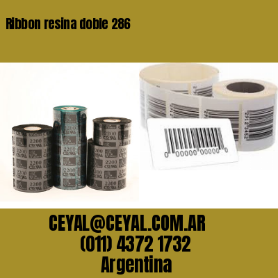 Ribbon resina doble 286