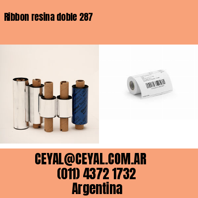 Ribbon resina doble 287