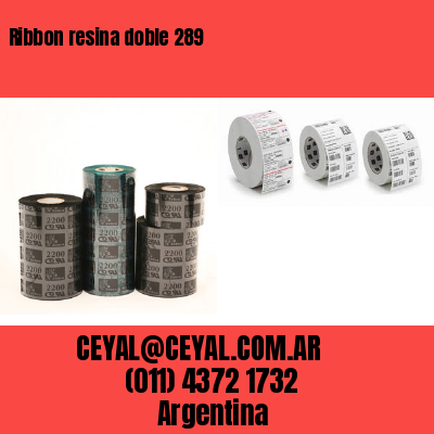 Ribbon resina doble 289