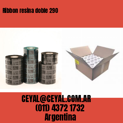 Ribbon resina doble 290