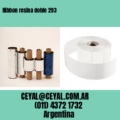 Ribbon resina doble 293