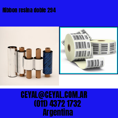 Ribbon resina doble 294