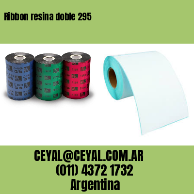 Ribbon resina doble 295