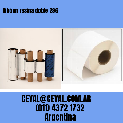 Ribbon resina doble 296