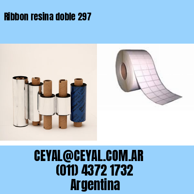 Ribbon resina doble 297