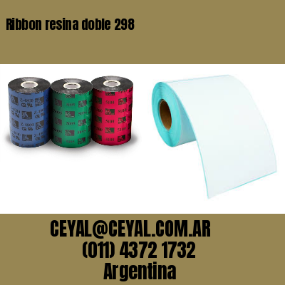 Ribbon resina doble 298