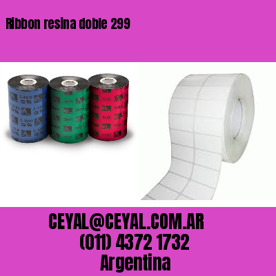 Ribbon resina doble 299