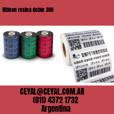 Ribbon resina doble 300