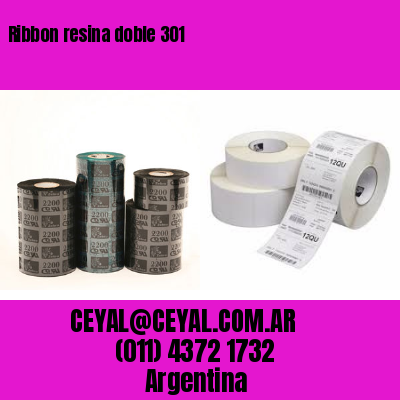 Ribbon resina doble 301