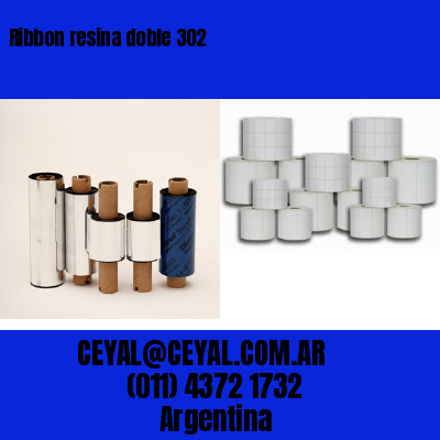 Ribbon resina doble 302