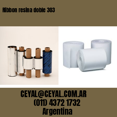 Ribbon resina doble 303