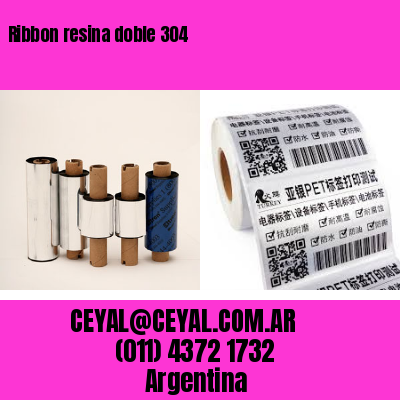 Ribbon resina doble 304