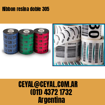 Ribbon resina doble 305