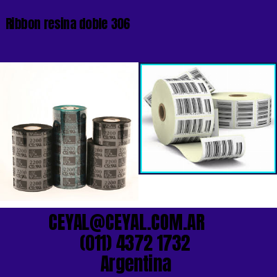 Ribbon resina doble 306