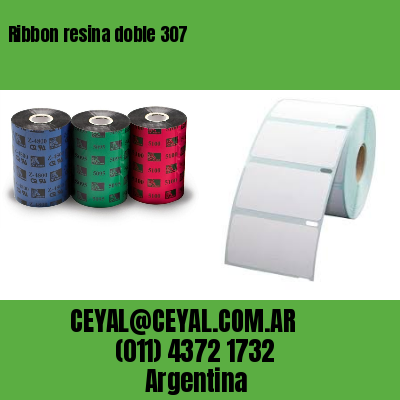 Ribbon resina doble 307