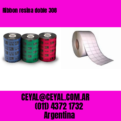 Ribbon resina doble 308