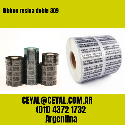 Ribbon resina doble 309