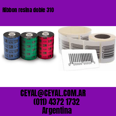 Ribbon resina doble 310