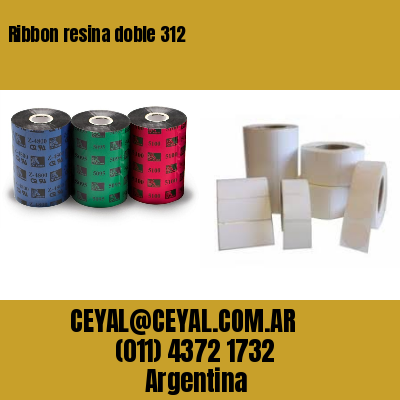 Ribbon resina doble 312