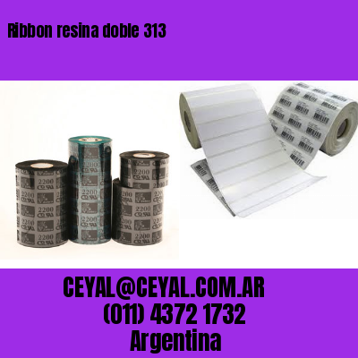 Ribbon resina doble 313