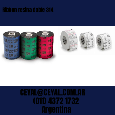 Ribbon resina doble 314