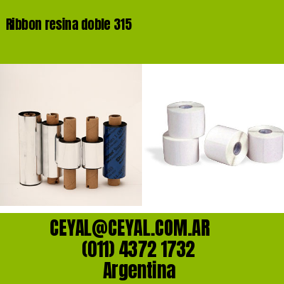 Ribbon resina doble 315