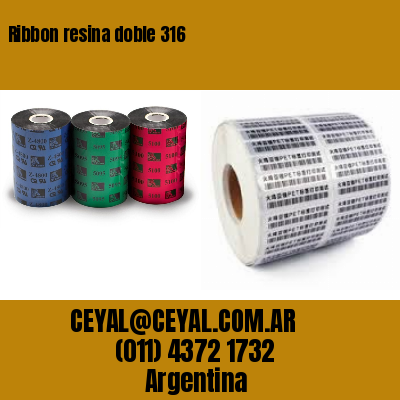 Ribbon resina doble 316