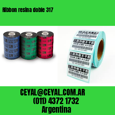 Ribbon resina doble 317