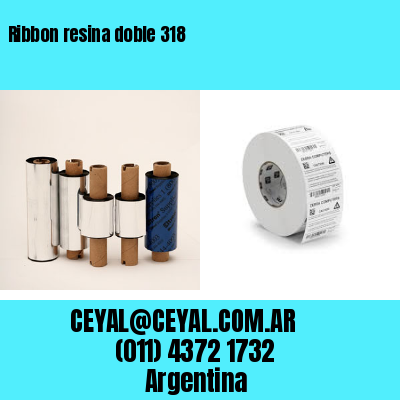 Ribbon resina doble 318