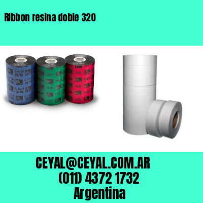 Ribbon resina doble 320