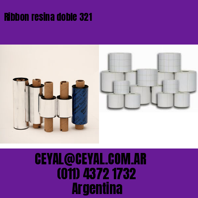 Ribbon resina doble 321