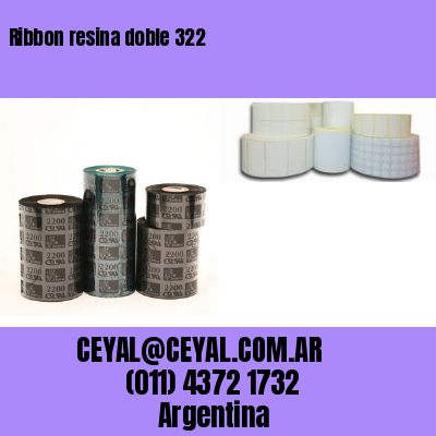 Ribbon resina doble 322