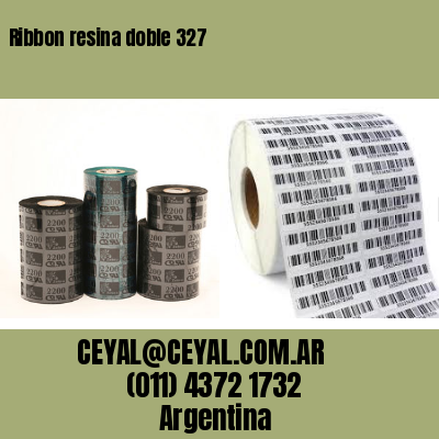 Ribbon resina doble 327